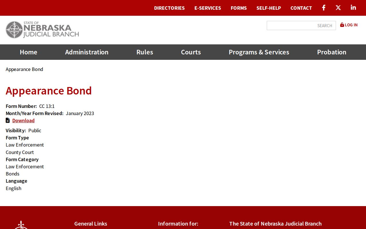 Clay County bench warrant bond form reference